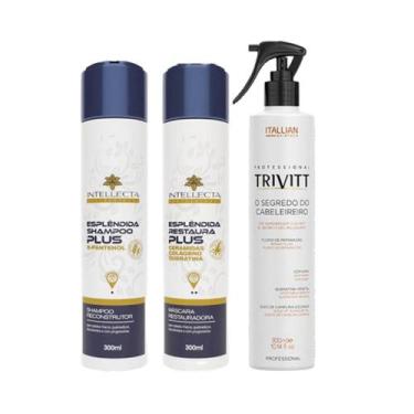 Imagem de Reconstrução Trivitt+Máscara e LeaveIn Defrizante Intellecta - Itallia