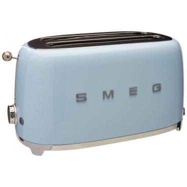 Imagem de Torradeira Elétrica Retrô 4 Fatias em Aço Inoxidável, 110V 950W, Smeg, Azul