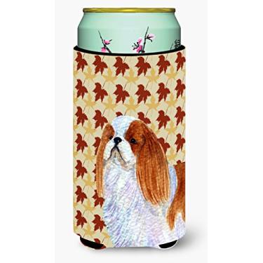Imagem de Caroline's Treasures SS4349TBC Inglês Toy Spaniel Folhas de Outono Retrato Garoto Alto Isolador de Bebidas Isolador de Bebidas, Menino Alto, Multicolorido