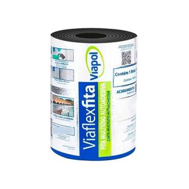 Imagem de Fita Autoadesiva Viaflex Manta Asfaltica Aluminizada 20cm X 10m Viapol