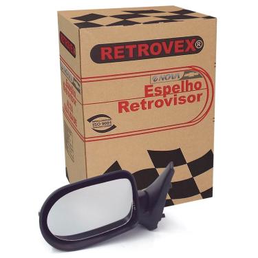 Imagem de Espelho Retrovisor 4 Portas Lado Esquerdo Sem Controle Economy Retrovex Fiat Uno 2009 A 2013
