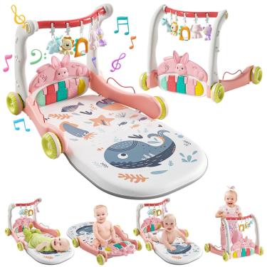 Imagem de Baby Play Mat Activity Gym cute stone com Play Piano Girls