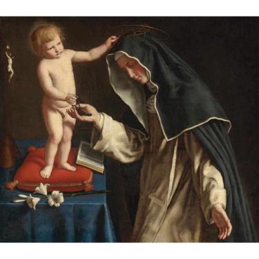 Imagem de A Coroa de Espinhos (1659) de Sassoferrato, 50 x 57 cm, Tela Canvas Para Quadro