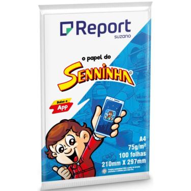 Imagem de Papel Sulfite Senninha A4 100 Folhas Suzano 75g