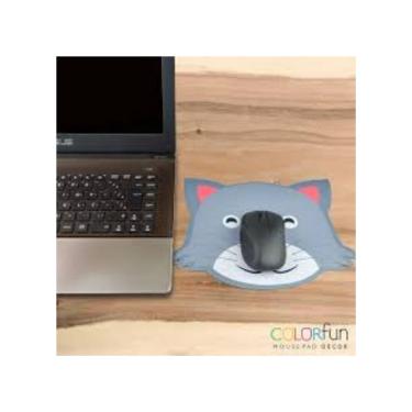 Imagem de Mouse pad gato reliza gamer ou imã geladeira criativo