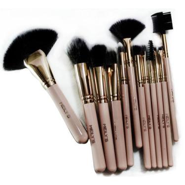 Imagem de Kit com 12 pinceís de maquiagem Meily's MKP149, Rosa