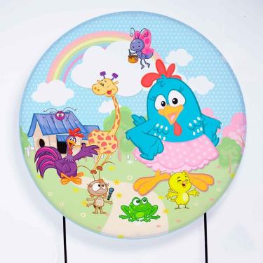 Imagem de Painel de Festa Redondo de 1,80m Galinha Pintadinha - Fera Print