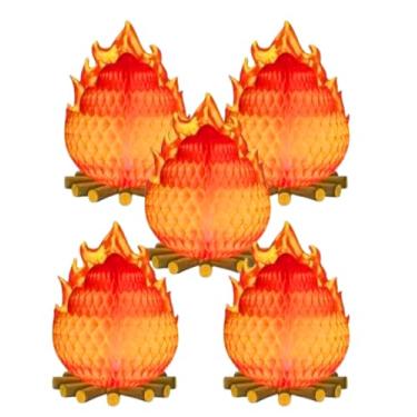 Imagem de Decoração Fogueira de São João,Conjunto com 5 Unidades, para Festa Junina Julina Junino Arraia