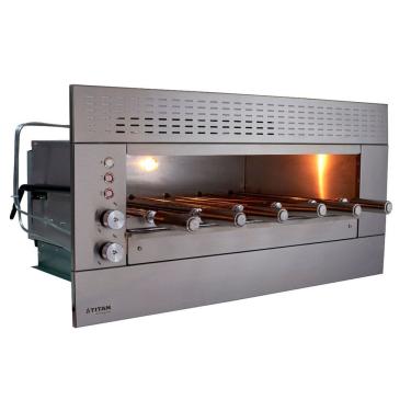 Imagem de Churrasqueira de Embutir a Gás 6 espetos Painel Ventilado GN 127v Suprema