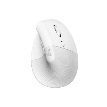 Imagem de Mouse Logitech Sem Fio LIFT, Vertical, Ergonômico Branco