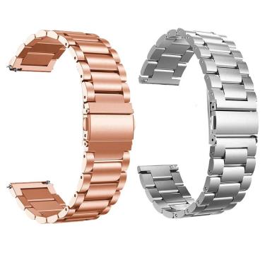 Imagem de Kit 2 Pulseira Smartwatch 3 Elos Inox Smartband Relógio