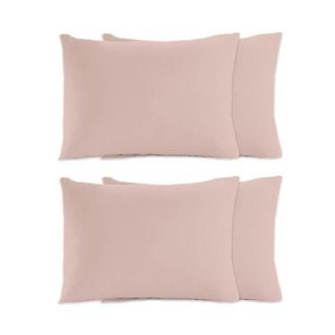 Imagem de Kit 4 Fronhas em Malha Lisa Vivaldi Off White, UN, Branco