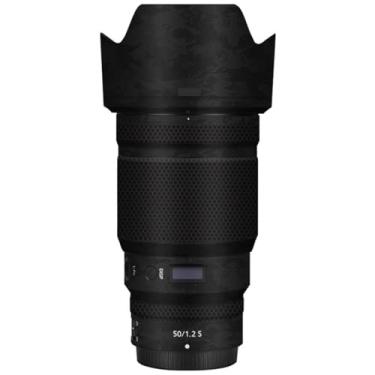 Imagem de Adesivo de lente de câmera para Nikon Z 50 mm F1.2S Película protetora de vinil decalque skin para 50 1.2 (Knight Black)
