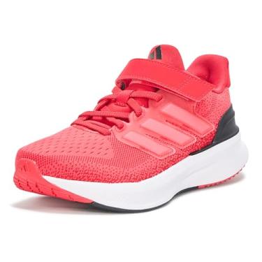 Imagem de adidas Tênis infantil unissex Ultrarun 5 de renda elástica, Rubi puro/branco/preto, 13 Little Kid