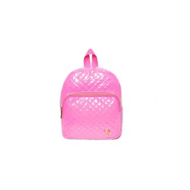 Imagem de Mochila De Costas Feminina Brilhosa Glitter Passeio Cor:pink [F102]