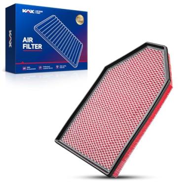 Imagem de KAX Filtro de ar do motor, substituição CA11257 para Dodge Charger, Challenger, Chrysler 300 2011 2012 2013 2014 2015 2016 2017 2018 2019 2020 2021 2022, mídia de filtro de ar avançada, maior