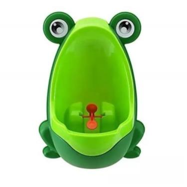 Imagem de Mictório Infantil Sapinho Verde Educativo Parede Meninos Banheiro