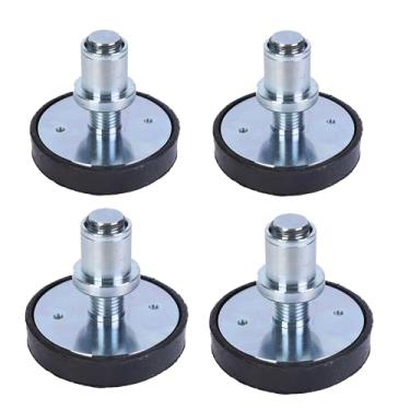 Imagem de JISKAIAI Plataforma Elevatória Para Carro Com 4 Peças, Borracha E Apoio Os Pés Alto, Eixo De 35 Mm Diâmetro, Han Macson (Estilo Rosca Botões)