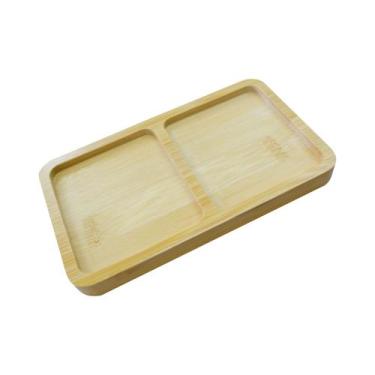 Imagem de Petisqueira de Bambu Retangular 17x10 cm - Rei da Cutelaria