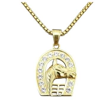 Imagem de Corrente com Pingente Cavalo com Ferradura da Sorte