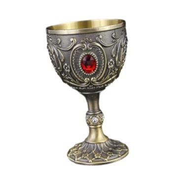 Imagem de Bothyi Taça de água retrô em, pequena xícara para beber, presente, copo de vinho, mini cálice para cozinha, festa, lembrança, champanhe, Cinza