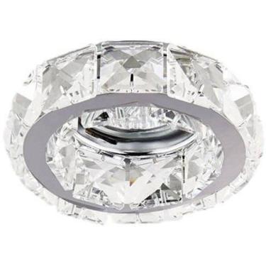 Imagem de 7 Spot Embutir Redondo 10Cm Cristal Hall Corredor Ac972