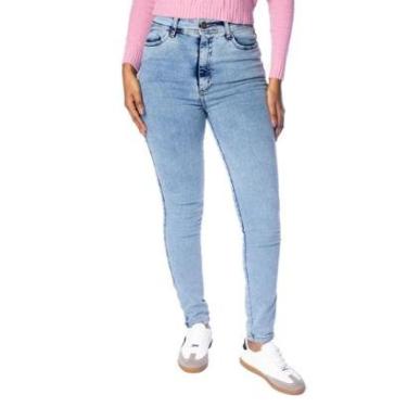 Imagem de Calça Jeans Feminina Jezzian Cigarrete Azul Claro-Feminino