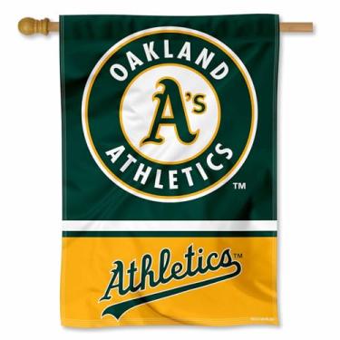 Imagem de Bandeira dupla face WinCraft Oakland Athletics