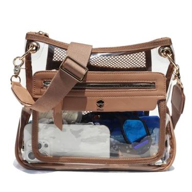 Imagem de ESVAN Bolsas Transparentes Crossbody Para Mulheres, Bolsa Aprovada Estádios, Shows, Eventos, Sacola Plástica Transparente