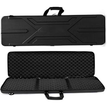 Imagem de 80/90/100/120 Cm Estojos De Armas Com Espuma De Algodão De Ovo, Rifle De Proteção Tático Ao Ar Livre Bolsa Rígida Para Pistola De Caça De Armas E Mochila De Armazenamento De Revist, A, 120CM