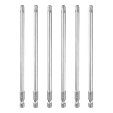 Imagem de HARFINGTON 6 peças de chave de fenda Phillips número 3 PH3 haste sextavada de 1/10.2 cm (150 mm) de comprimento magnético S2 aço industrial broca elétrica cabeça cruzada broca elétrica 0,24" (6 mm