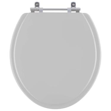 Imagem de Tampa De Vaso Sanitário évora Cinza Prata Para Bacia Luzarte