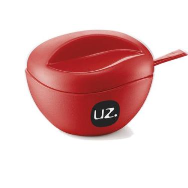 Imagem de Açucareiro Com Colher E Tampa Gold UZ - UZ Utilidades, Vermelho