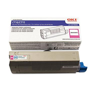 Imagem de Toner OKI Data 44318602 para impressoras da série C711, tipo C16, rendimento de 11,5K Magenta