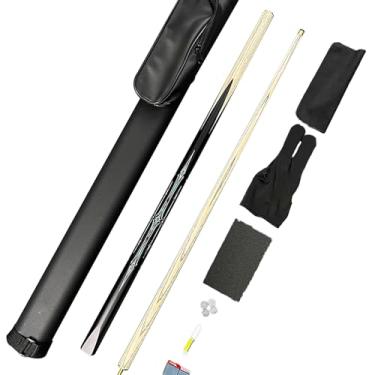 Imagem de CQBXRD Taco de sinuca de madeira cinza branco 1/2 – Bastões de taco de bilhar de 147 cm para adultos, ponta de 10 mm, bastões de sinuca premium para homens, bastões de taco para mesa de sinuca (B taco