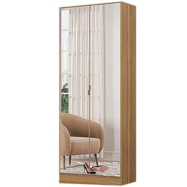 Imagem de Sapateira Grife 2 Portas com Espelho e 1 Gaveta Demobile Cor Amendoa