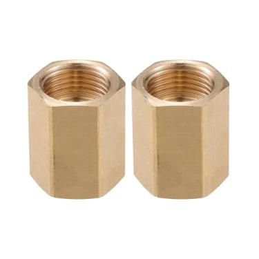 Imagem de VekAuto Conector de lavadora de pressão, adaptador fêmea M18x1,5 para M18x1,5 conector de mangueira de parafuso de latão universal para lavadora de pressão conexão rápida latão tom cobre acessórios