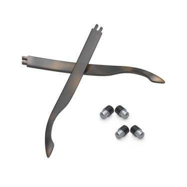 Imagem de Well-aimed Hastes de substituição para braços/rebites para óculos de sol Oakley Holbrook OO9102 / OO9417 / OO9244 - Mais opções, Tartaruga fosca, One Size