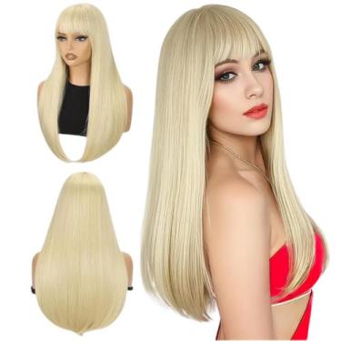 Imagem de Peruca Lace Com Franja Super Natural 70cm Longa Orgânica Premium - bbl