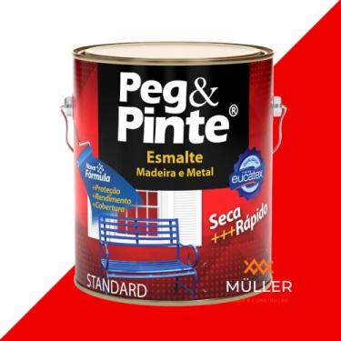 Imagem de Tinta Esmalte Sintético Brilhante Metal Madeira 3,6L Eucatex - Peg Pin