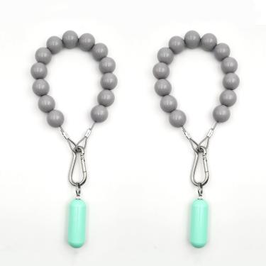 Imagem de Contrapeso de base de duas bandeiras, peso de bandeira resistente ao vento, kit de mastro, corda de bandeira de aço inoxidável (cinza)