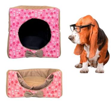 Imagem de Casinha Toca Iglu Grande 3 Em 1 Para Cachorro E Gato Com Almofada Remo