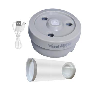 Imagem de simhoa Umidificador de peteca de penas para badminton, vaporizador profissional para armazenamento de pássaros, capa para tubo, peteca de badminton a vapor, Cinza com Balde