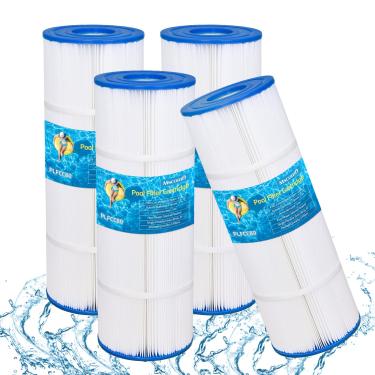 Imagem de Pacote com 4 cartuchos de filtro de piscina PLFCC80, filtros de piscina para piscinas acima do solo compatíveis com Pentair Ccp320, Ultral-A5, Unicel C-7470, 178580, Filbur FC-1976, 817-0081, R173573