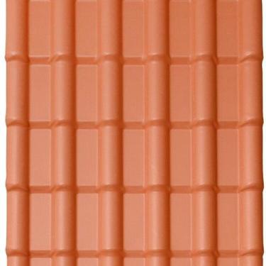 Imagem de Kit com 5 Telhas Pvc Colonial 3,30m X 0,88m X 1,7mm 6 Ondas com Kit Fi