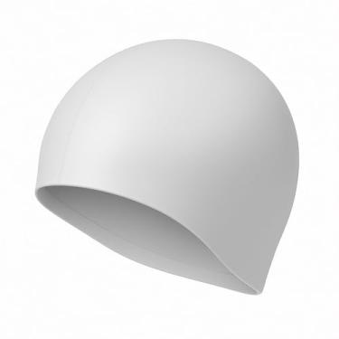 Imagem de Touca de Natação em Silicone, Profissional, Alta Durabilidade, para Piscina e Hidroginástica (CINZA)