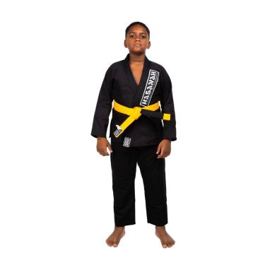 Imagem de Kimono Trançado F300 Jiu Jitsu Haganah, Preto, A4