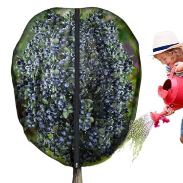 Imagem de Rrlihjgu Rede Para Árvores Frutíferas,Cobertura Em Malha Para Jardim - Malha Impermeável Com Fecho Zip E Cordão Para Vegetais Citrinos Mirtilo Pereira Cerejeira
