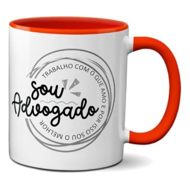 Imagem de Caneca Sou Advogado Amo o Que Faço Direito Profissão (Vermelha)