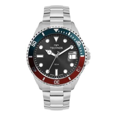 Imagem de Relógio TECHNOS masculino acqua preto vermelho verde 2415DZ/1P